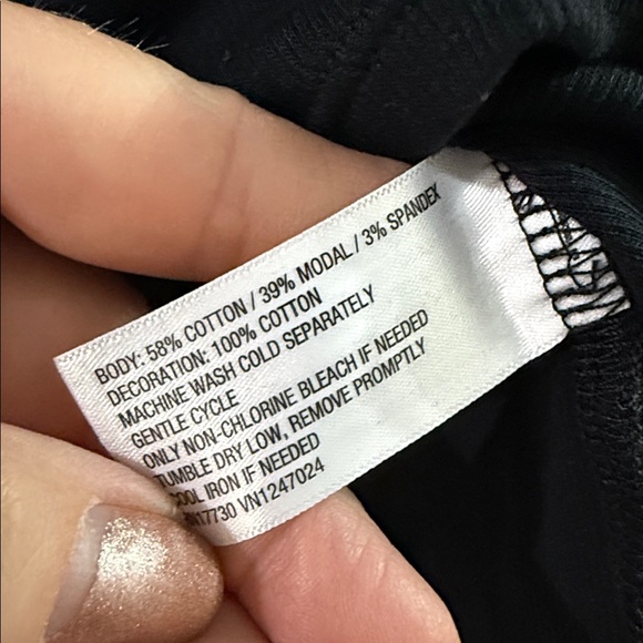 a new day Black Tank Top with Ribbon‎ Straps XS - Picture 4 of 5